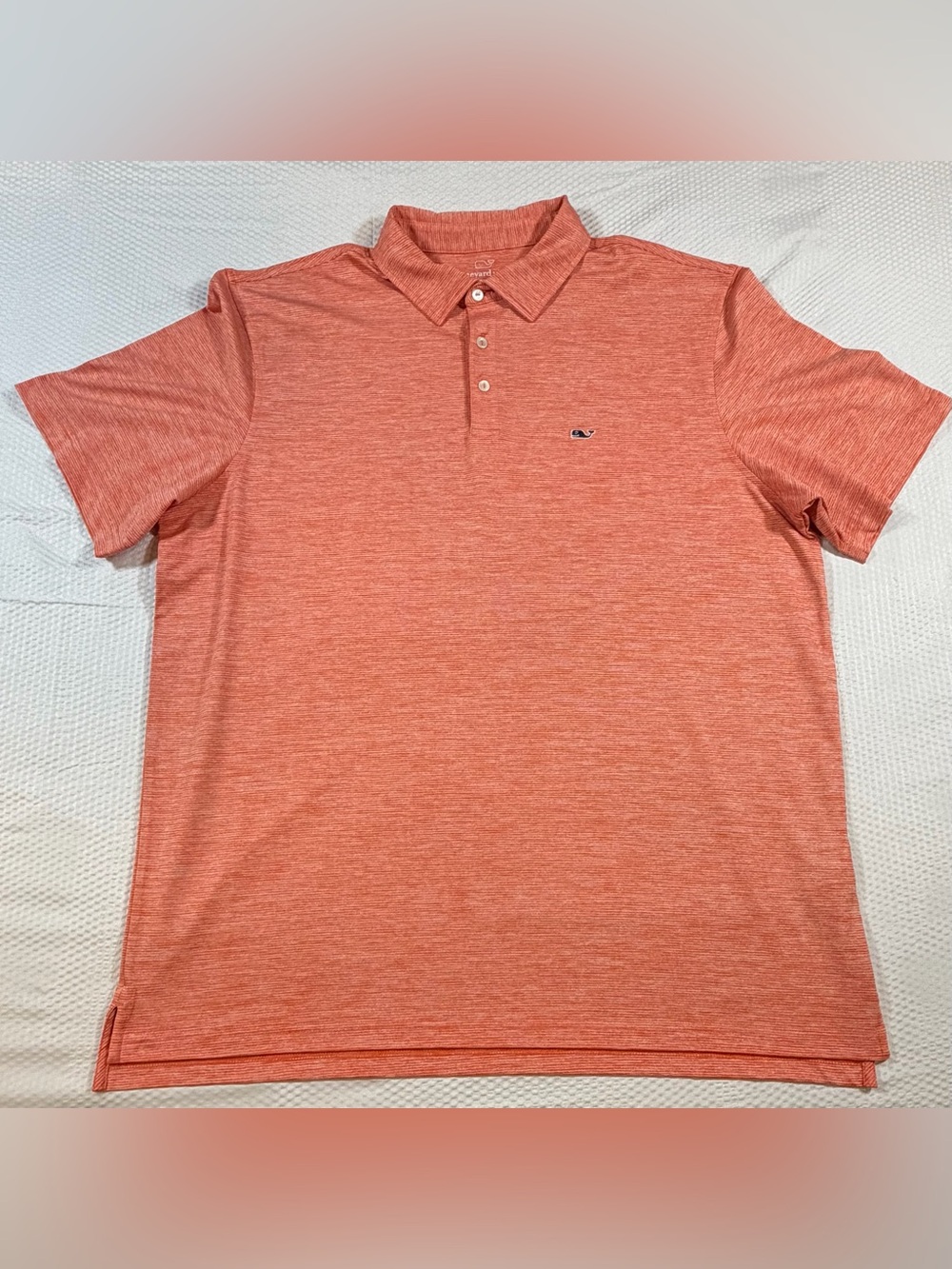 Vineyard Vines Performance Polo Men’s XL Orange Heather Stretch Golf Shirt